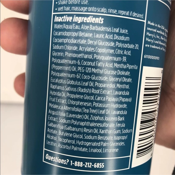 Harry's Hair Lot Of 3 Harrys Extra Strength Anti Dandruff 2 In